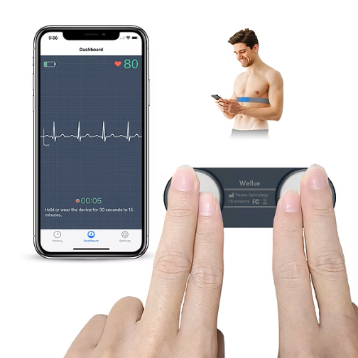 Handheld & Wearable ECG Monitor duoek